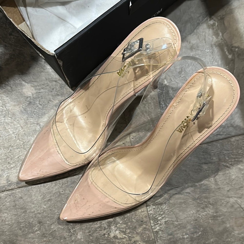 Transparent Nude Heels